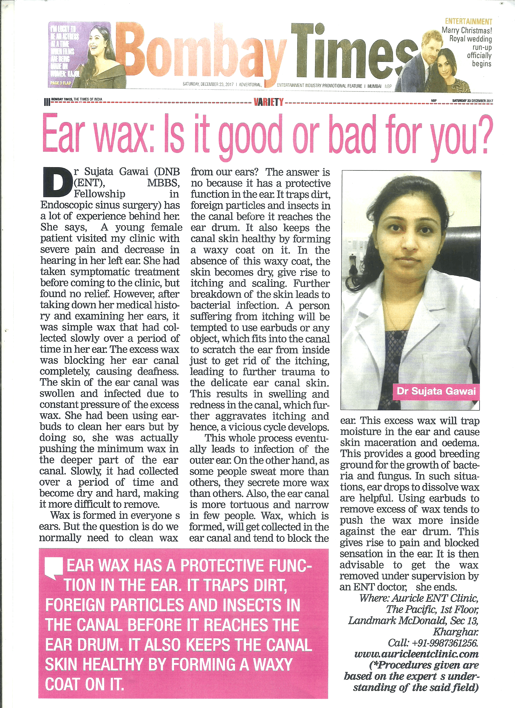 Ear Wax : Is it good or bad for you ?