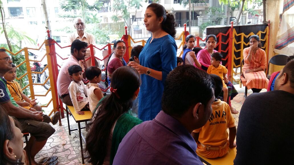 Interactive session and guidance on Ear, Nose and Throat care for
                                                students and parents at MNR School, Sec-18 Kamothe by Dr. Sujata Gawai (DNB ENT) Consultant and ENT Surgeon in Kharghar, Auricle ENT Hospital
